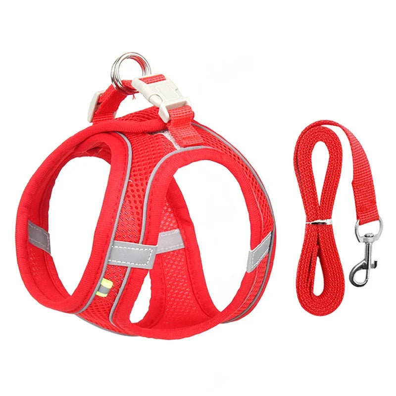 Breathable Dog Harness – Adjustable No-Pull Mesh Vest
