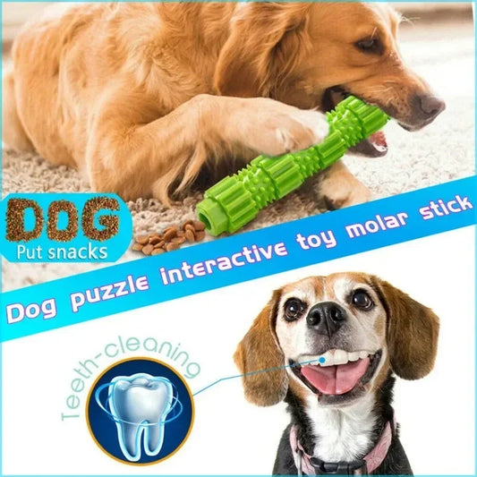 Dental Chew Dog Toy – Treat Dispensing Puzzle Stick