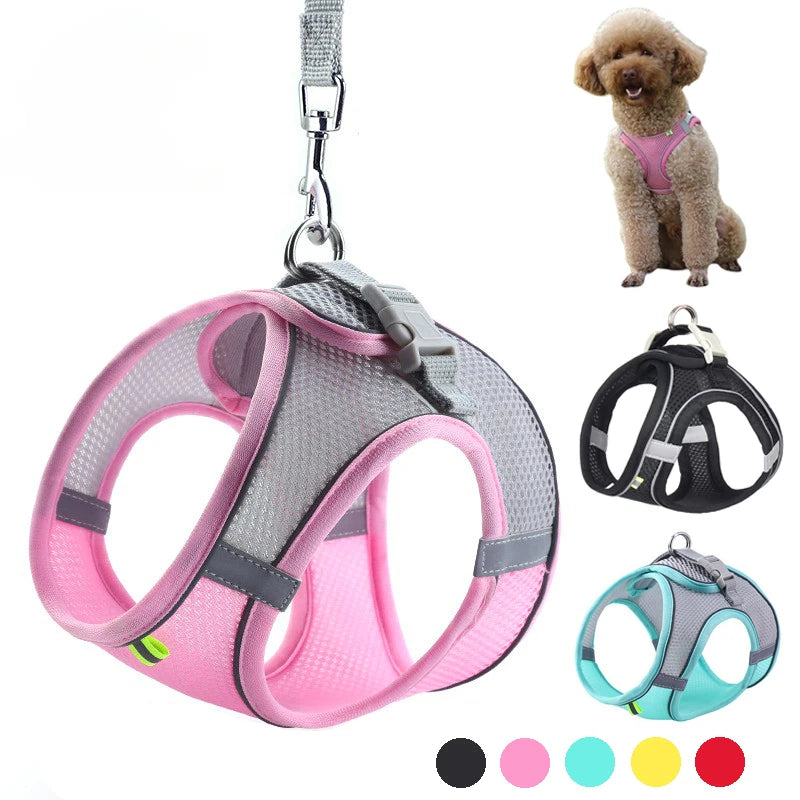 Breathable Dog Harness – Adjustable No-Pull Mesh Vest
