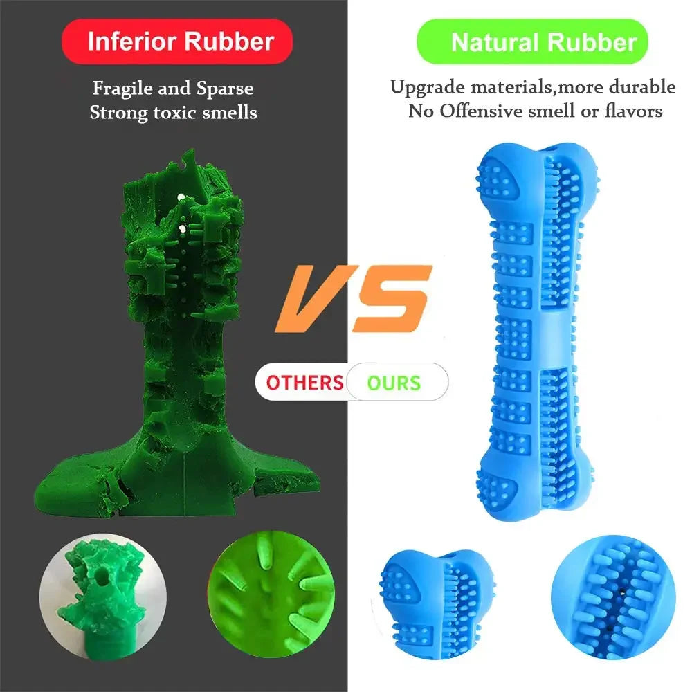 Teeth cleaning dog chew toy with multi-texture surface