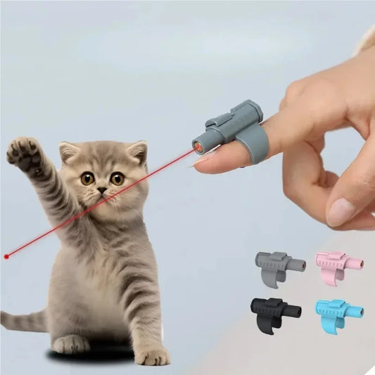 Finger Laser Cat Toy – Interactive LED Chase Toy