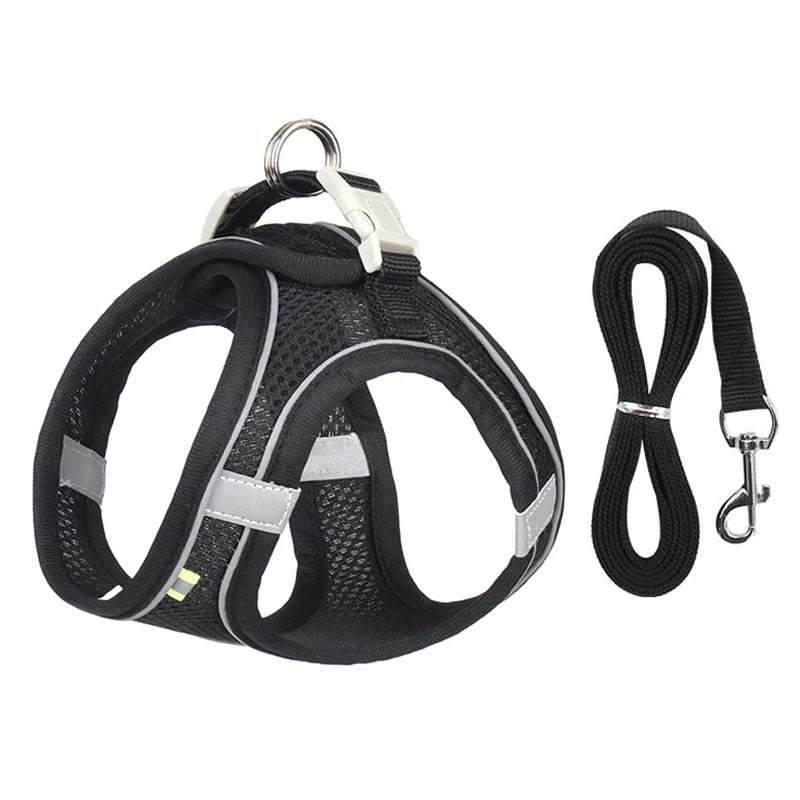 Breathable Dog Harness – Adjustable No-Pull Mesh Vest