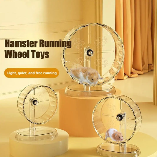 Silent Hamster Running Wheel – Clear Acrylic Exercise Wheel